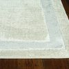 3'x5' Ivory Silver Machine Woven Bordered Indoor Area Rug