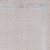 3'x5' Ivory Silver Machine Woven Bordered Indoor Area Rug - Image 3