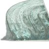 3' x 5' Silver or Blue Abstract Brushstrokes Area Rug - Image 4