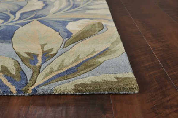 7'x12' Blue Orange Hand Woven Traditional Medallion Indoor Area Rug - Image 4