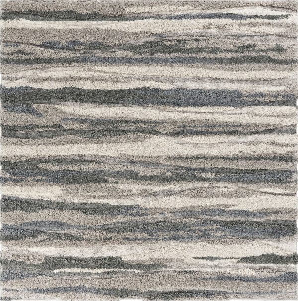 39 X 63  Grey Polypropylene Rug - Image 3