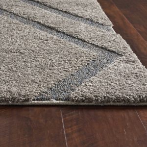 39 X 63  Grey Polypropylene Rug