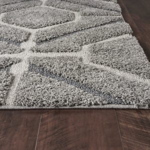 39 X 63  Grey Polypropylene Rug