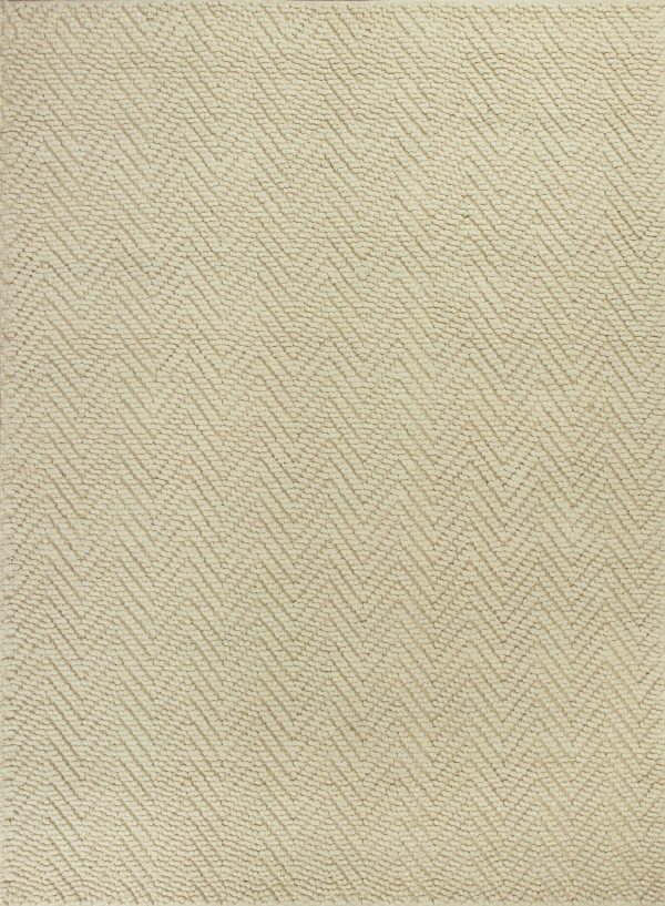 2'x4' Ivory Hand Woven Herringbone Jute Indoor Accent Rug - Image 2