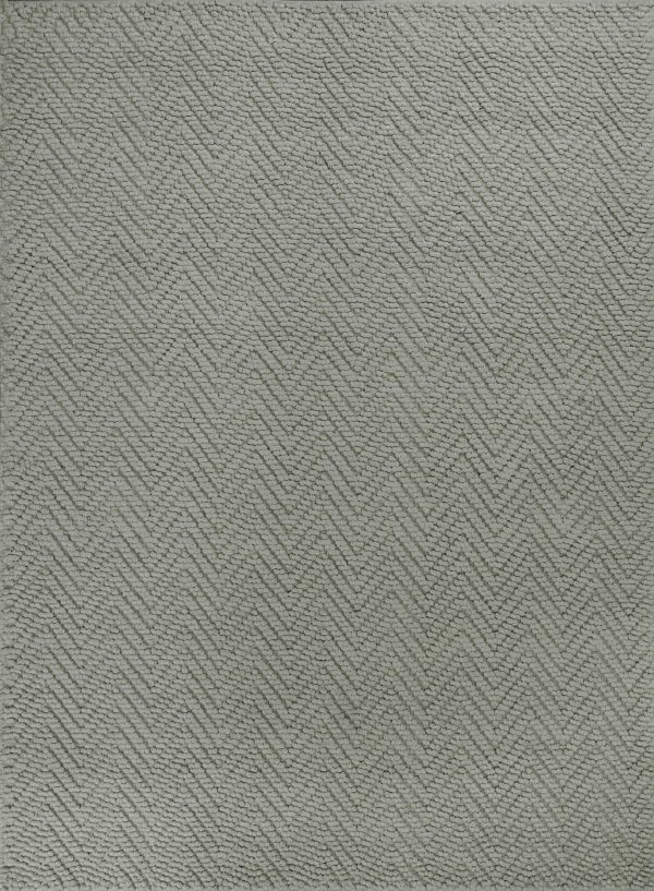 2'x4' Grey Heather Hand Woven Herringbone Jute Indoor Accent Rug - Image 2