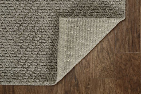 2' x 7' Grey Jute Runner Rug - Image 5