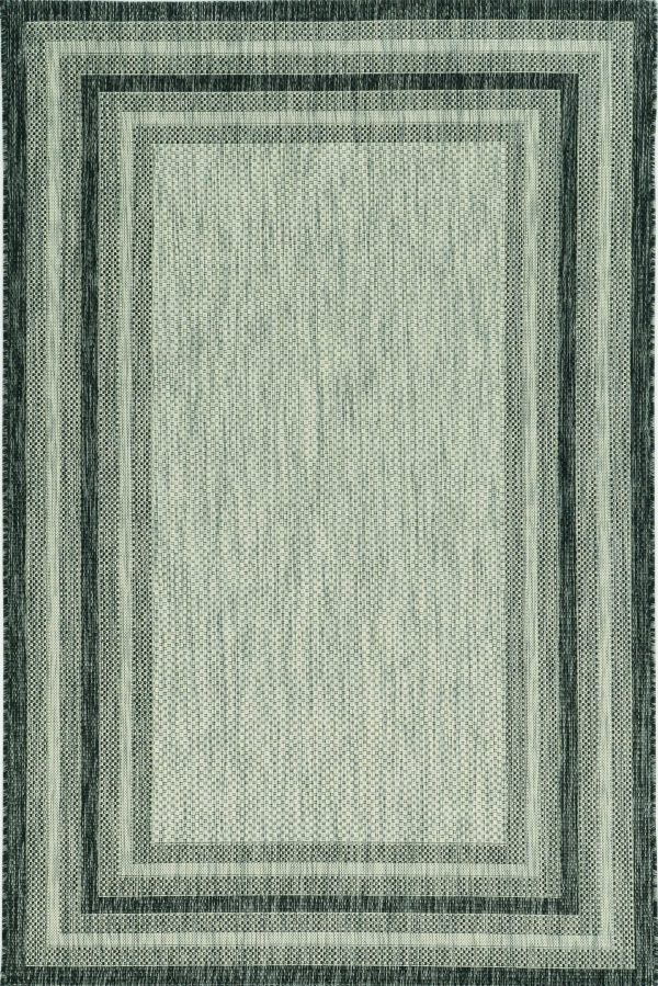 5' x 8'  Grey Bordered Area Rug - Image 2