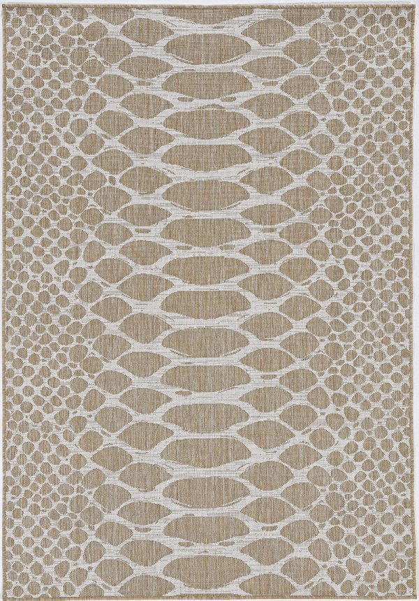 5' x 8' Natural Animal Print Area Rug - Image 2