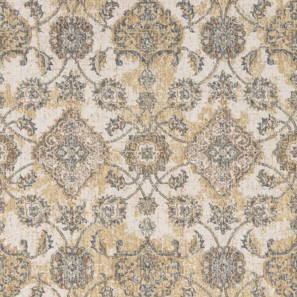 2' x 3' Ivory Sand Vintage Wool Accent Rug - Image 4