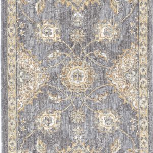 8' Sage Green Machine Woven Vintage Traditional Indoor Runner Rug