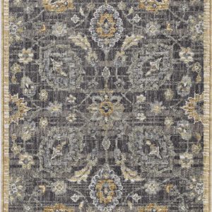 5'x8' Taupe Machine Woven Traditional Indoor Area Rug