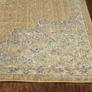 2' x 3' Coffee Vintage Wool Accent Rug