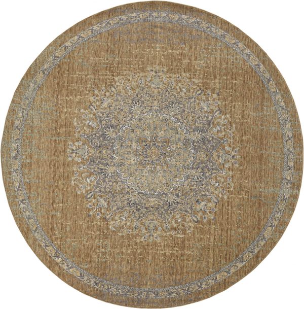 63 X 91 Coffee Wool Rug - Image 4