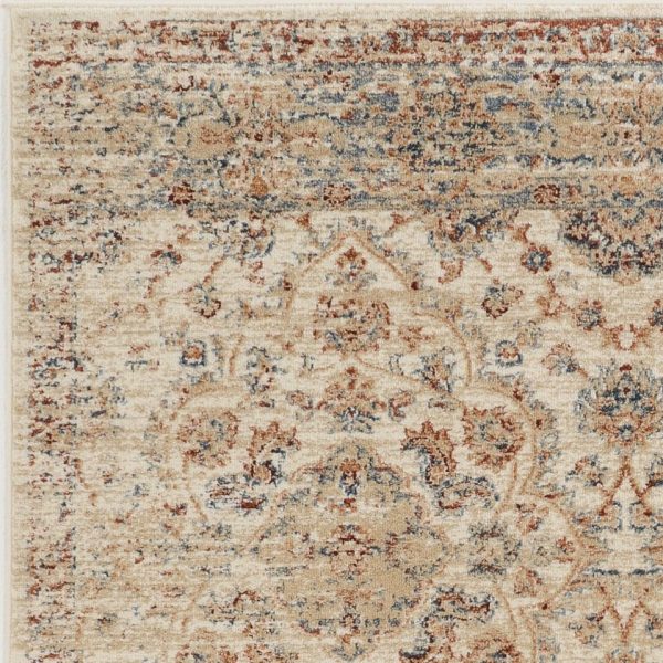 3' X 5' Ivory Floral Vines Area Rug - Image 2