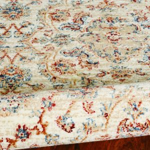 5' X 8' Ivory Floral Vines Area Rug