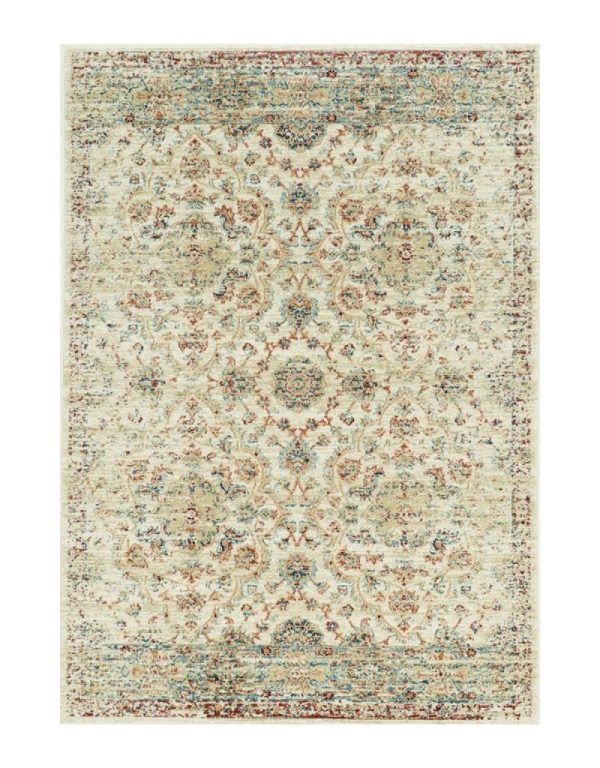 5' X 8' Ivory Floral Vines Area Rug - Image 3