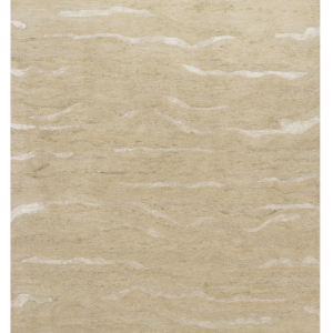 5'x7' Beige Blue Hand Tufted Abstract Indoor Area Rug