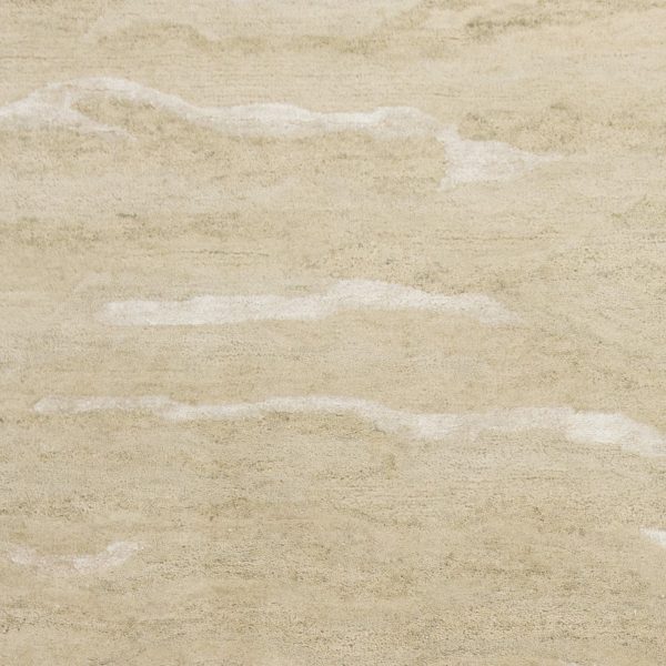 5'x7' Beige Blue Hand Tufted Abstract Indoor Area Rug - Image 4