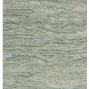 3'x5' Seafoam Blue Hand Tufted Abstract Indoor Area Rug