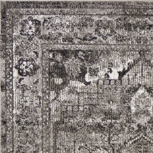 2' x 7' Grey Polypropylene Area Rug - Image 3