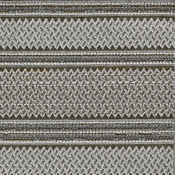 4' x 6' Grey Geometric Lines Area Rug - Image 2