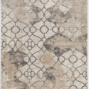 4' x 6' Ivory Faded Vintage Area Rug