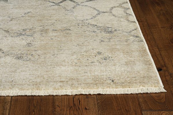 4' x 6' Ivory Faded Vintage Area Rug - Image 2
