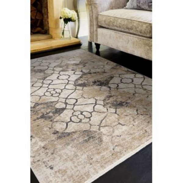 4' x 6' Ivory Faded Vintage Area Rug - Image 3