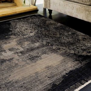 4'x6' Blue Machine Woven Distressed Vintage Traditional Indoor Area Rug