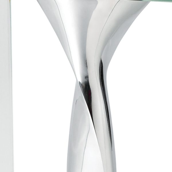 14 Mouth Blown Crystal Non Tarnish Aluminum and Glass Vase - Image 5