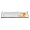 18 Mouth Blown Rectangular Edge Silver Serving Platter or Tray - Image 2