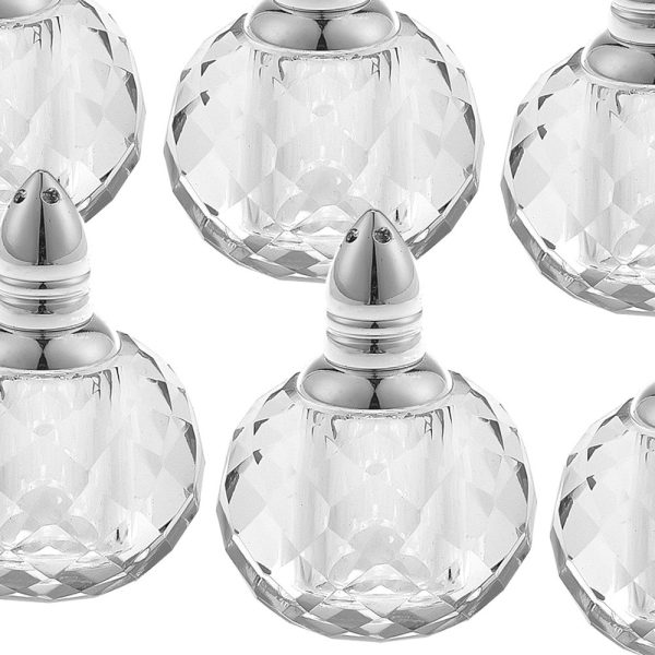 Individual Silver Crystal Zendra Design Salt and Peppers  Gift Boxed 6 Pc Set - Image 4