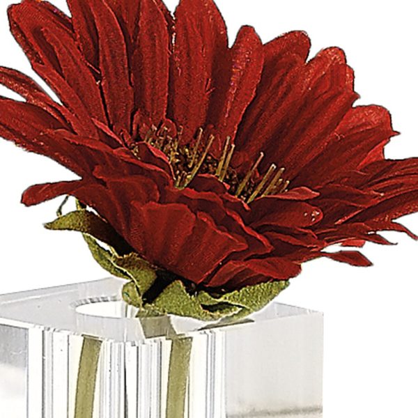 9 Hand Crafted Crystal Square Optical Bud Vase - Image 5