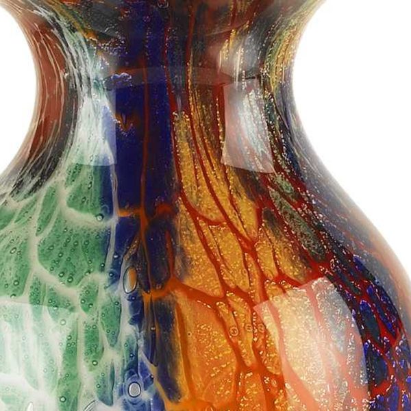 11 MultiColor Art Glass Vase - Image 5