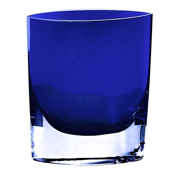 8 Mouth Blown Glass European Made Light Cobalt Vase - Image 3