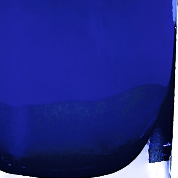 8 Mouth Blown Glass European Made Light Cobalt Vase - Image 5