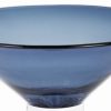 12 Mouth Blown Crystal Midnight Blue Centerpiece  Bowl - Image 2