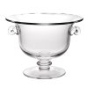 11 Mouth Blown Crystal European Made Trophy Centerpiece  Fruit or Punch Bowl