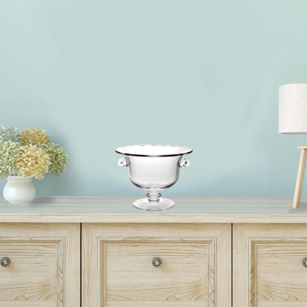13 Mouth Blown Crystal Trophy Centerpiece Fruit or Punchbowl - Image 3