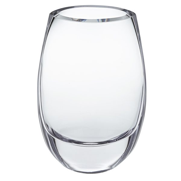 8 Mouth Blown Polish Oval Thick Walled Vase - Image 3