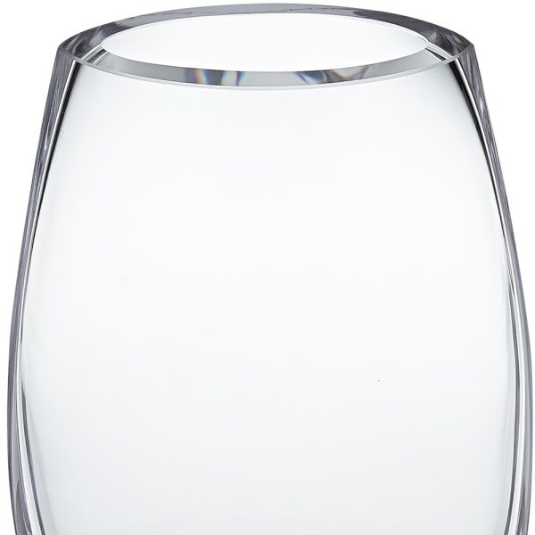 8 Mouth Blown Polish Oval Thick Walled Vase - Image 4