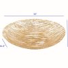 9 Hand Crafted Glass Oval Gold Salad or Centerpiece Bowl - Image 4