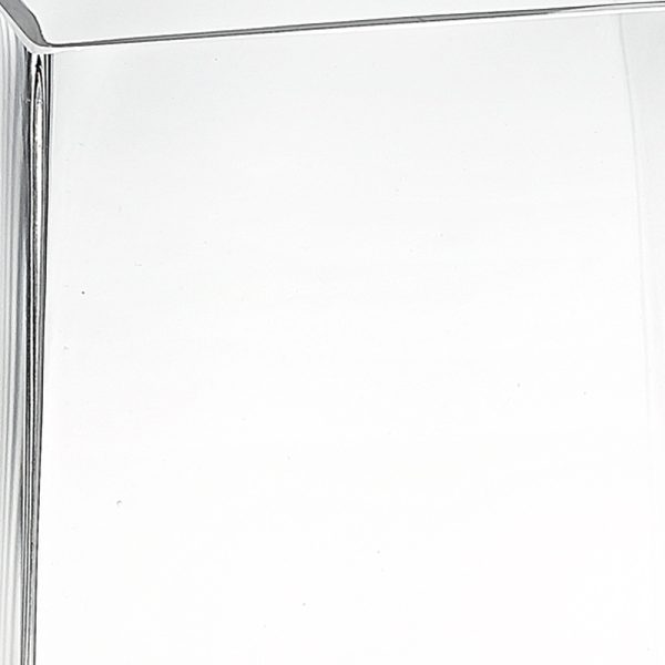9 Clear Glass Rectangle Handmade Vase - Image 5