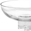 11 Mouth Blown Deep Pedestal Glass Centerpiece Bowl - Image 3
