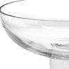11 Mouth Blown Deep Pedestal Glass Centerpiece Bowl - Image 4