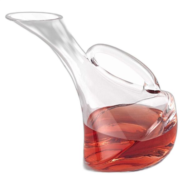 Mouth Blown Glass Wine Carafe  32 oz - Image 2