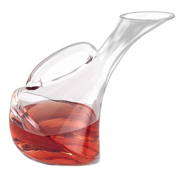 Mouth Blown Glass Wine Carafe  32 oz - Image 3