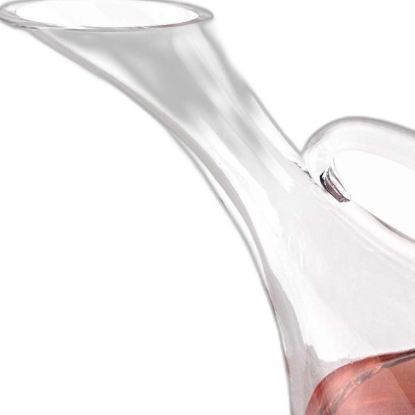 Mouth Blown Glass Wine Carafe  32 oz - Image 4