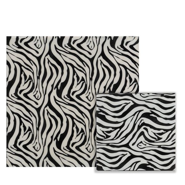 Large Faux Zebra Skin Wall Tile - Image 2
