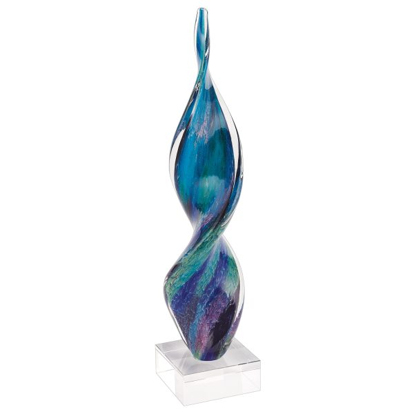 18 MultiColor Art Glass Corkscrew Centerpiece - Image 3